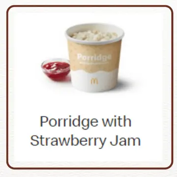 Porridge with Strawberry Jam